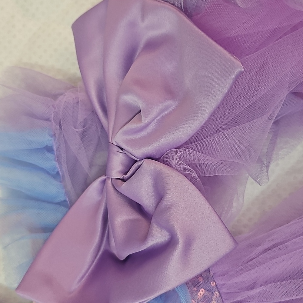Stunning Princess Purple and Blue Todd Dress - Picture 4 of 9